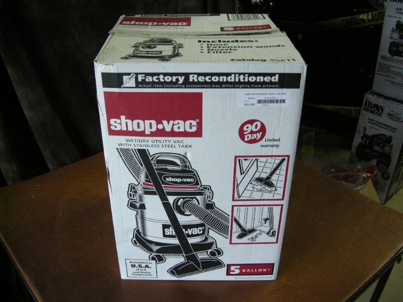 lot 40 image: Shop-Vac Stainless 5 Gallon