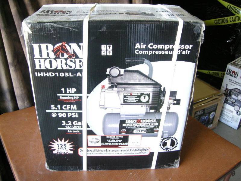 lot 67 image: Iron Horse Portable Air Compressor