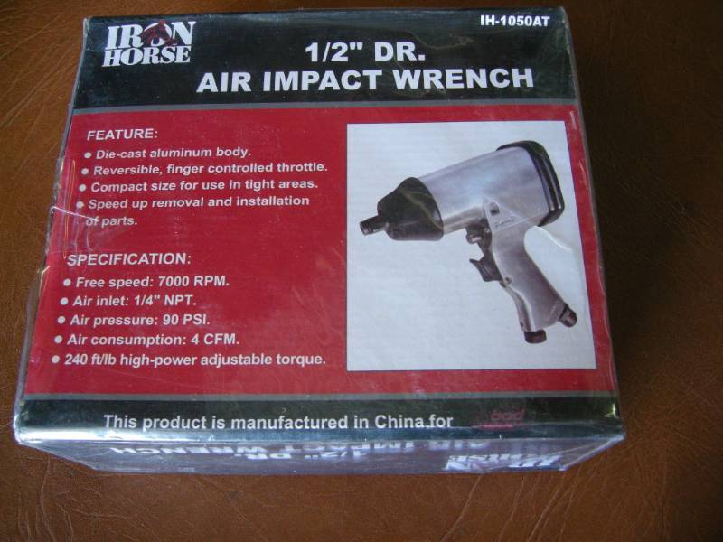 lot 75 image: Iron Horse 12 Air Impact Wrench