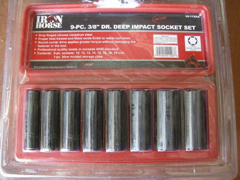 lot 77 image: Iron Horse 38 Deep Impact Socket Set
