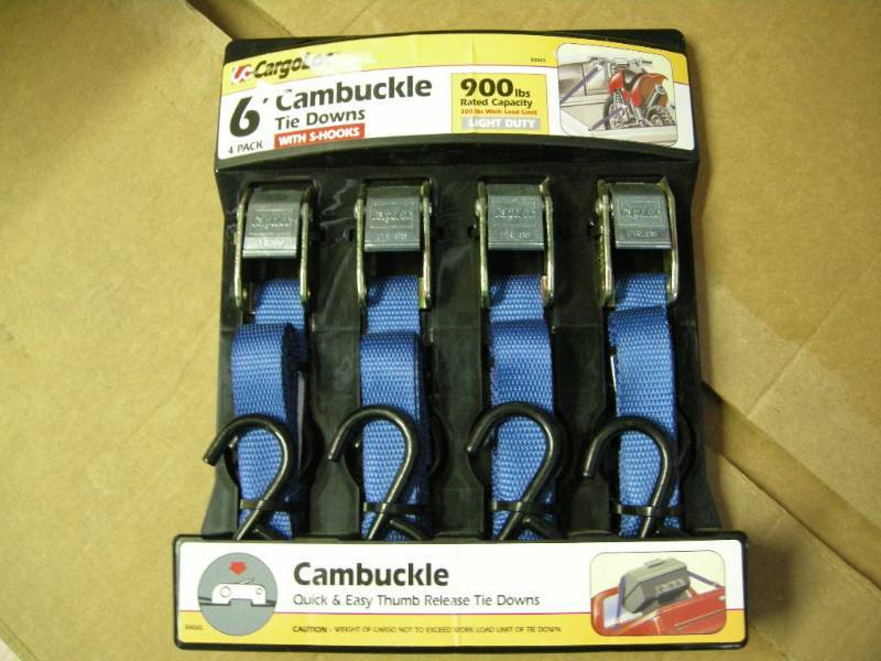 lot 101 image: Cargoloc Ratchet Tie Down Set