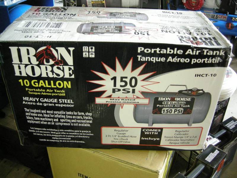 lot 125 image: Iron Horse Portable Air Tank