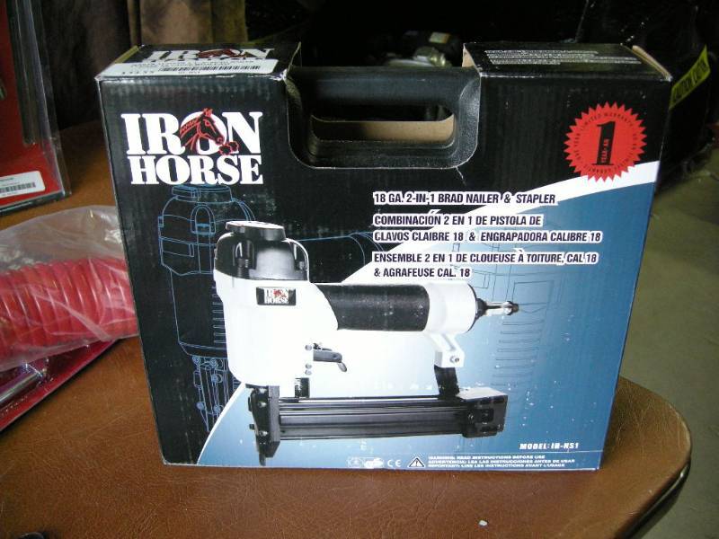 lot 127 image: Iron Horse 2-in-1 Nailer Stapler