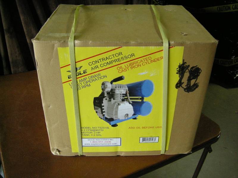lot 135 image: Eagle Contractor Air Compressor