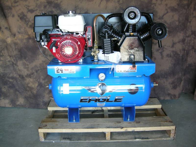 lot 2 image: Eagle Honda Truck Mount Air Compressor