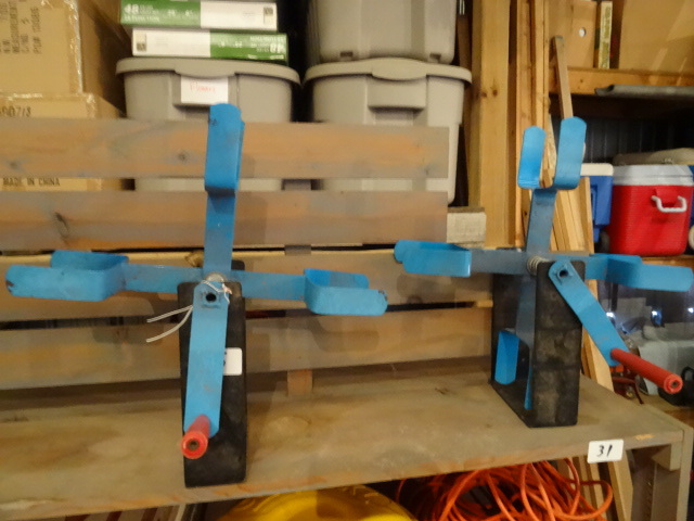 lot 25 image: Wall mount air hose reel. Qty 2...