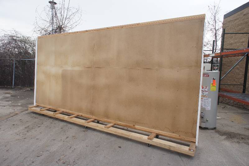LARGE REMOVABLE WALL ON WHEELS - 16 FEET LONG X 8 FEET TALL - ROLLS PERFECT - SWEET ITEM