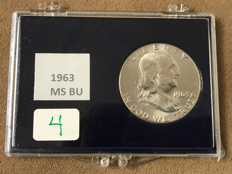 1963 Franklin Half Dollar, Choice T...