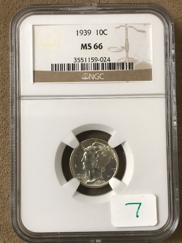 NGC (#2 Grading Company) 1939 MS66 ...