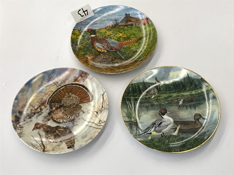 (3) Edwin M. Knowles Collector Plat...