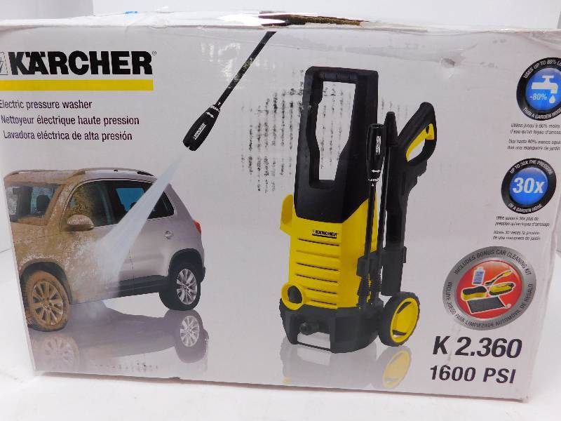 lot 2 image: Karcher 1600 PSI Electric Pressure Washer