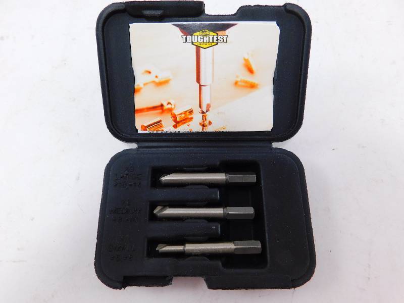 lot 25 image: New Handy Toughtest 3 Piece Screw Remover Set X1, X2, X3