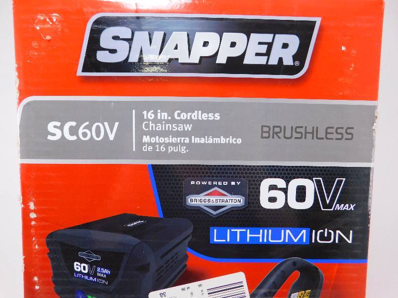 lot 16 image: Snapper SC60V 16in Cordless Chainsaw