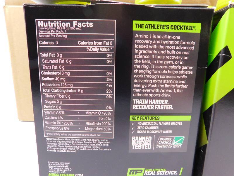 lot 41 image: 12-16.9 FL OZ Bottles of Lemon-Lime Nutrient Enhanced Sport Drink