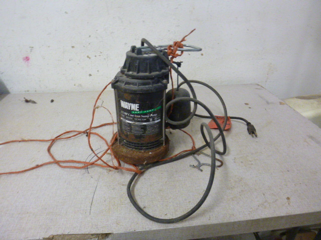 lot 18 image: Wayne 12 HP Cast Iron Sump Pump