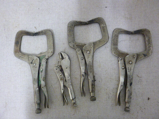 lot 102 image: 4 Vise Grips