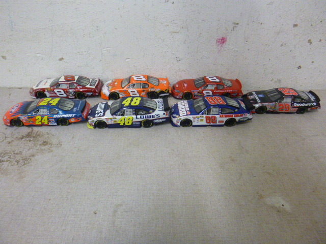 lot 112 image: 7 NASCAR Die-Cast Cars