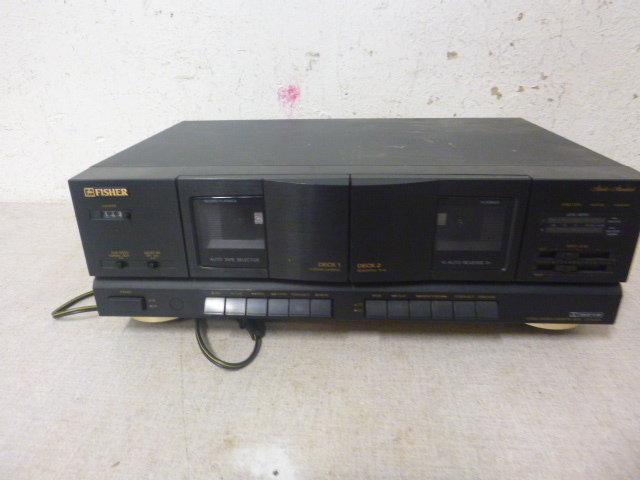 lot 204 image: Fisher Stereo Double Cassette Deck