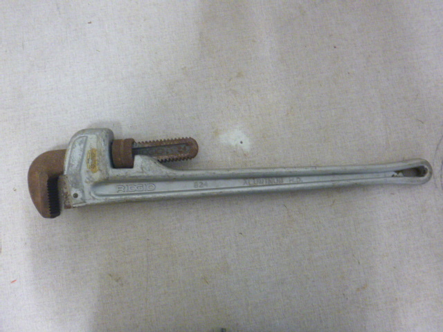 lot 246 image: Ridgid Aluminum Pipe Wrench