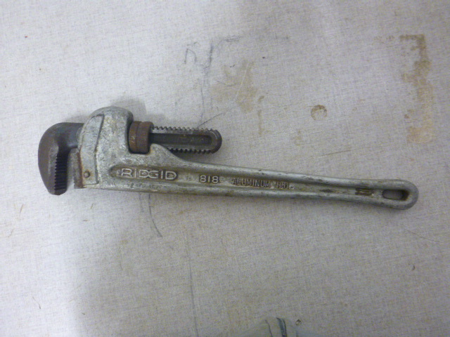 lot 247 image: Ridgid Aluminum Pipe Wrench