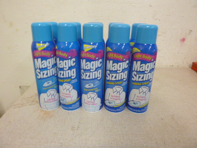 lot 265 image: 10 Cans of Magic Sizing Ironing Spray