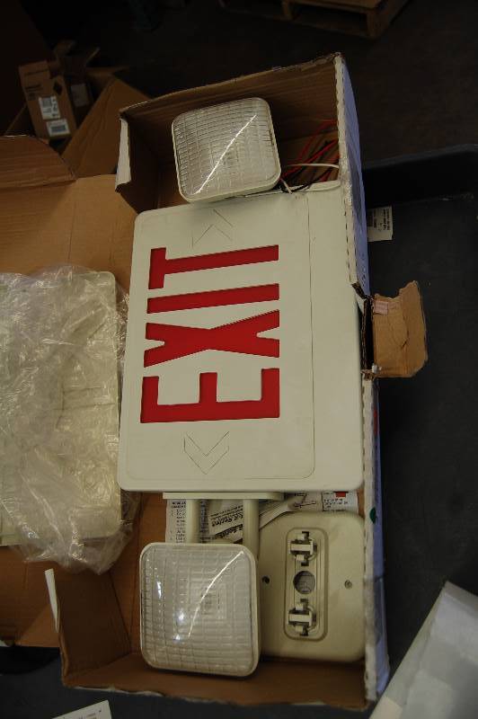 lot 17 image: Lighted Exit Sign