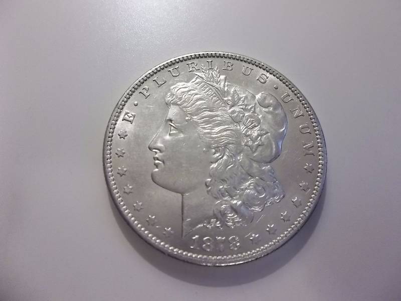1878 S Morgan Silver Dollar Very High Grade MS (Grey Sheets Value $90.00)