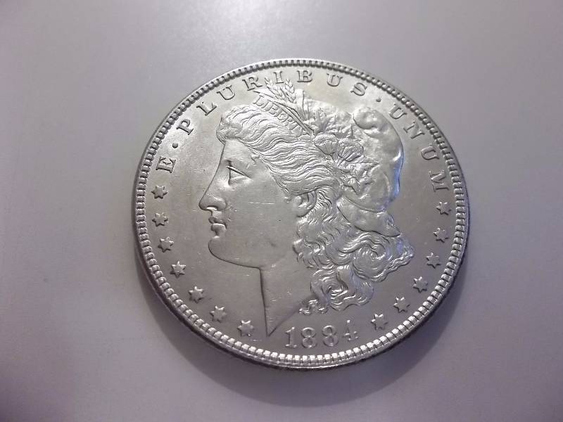 1884 Morgan Silver Dollar Higher Grade MS (In MS60 Valued $65.00)