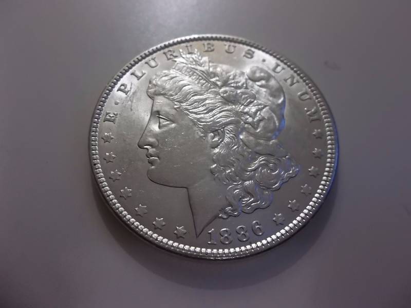 1886 Morgan Silver Dollar Very High Grade MS
