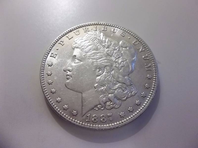 1887  Morgan Silver Dollar Very High Grade  MS