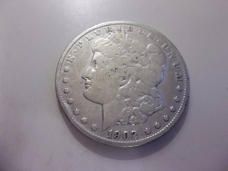 1902 S  Morgan Silver Dollar Tough Date (In VG8 Condition Valued  $102.00)