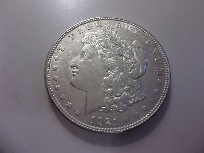 1921 D Morgan Silver Dollar  High Grade AU
