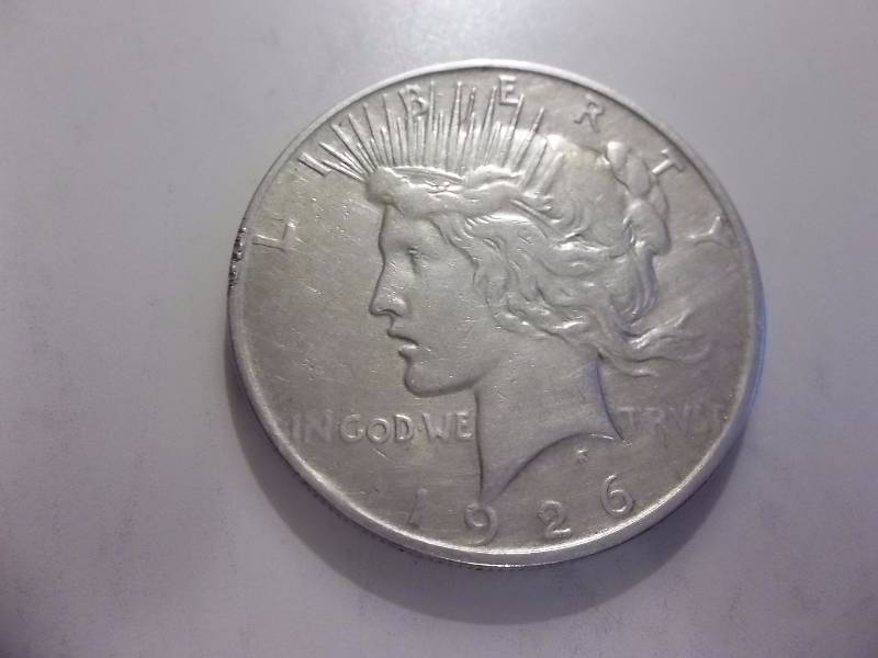 1926 D Silver Peace Dollar  High Grade