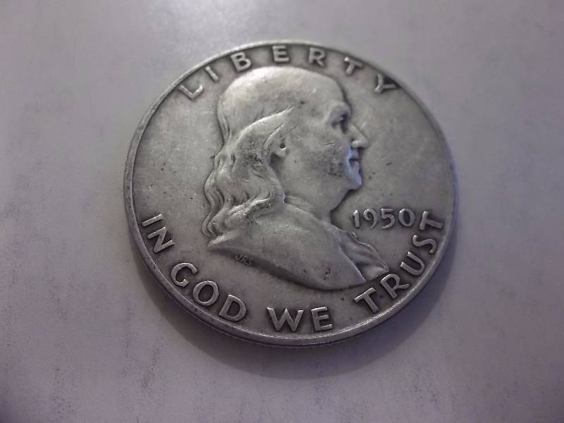 1950 D Franklin Half Dollar Better Grade