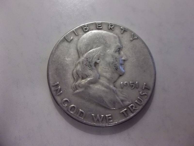 1951  Franklin Half Dollar Better Grade