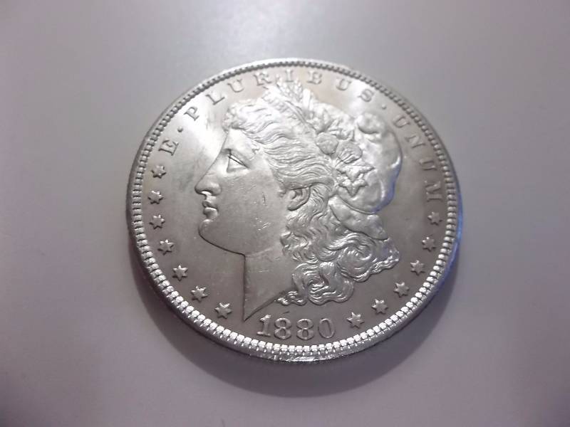 1880 S Morgan Silver Dollar Very High Grade MS (In MS60 Valued  $60.00)