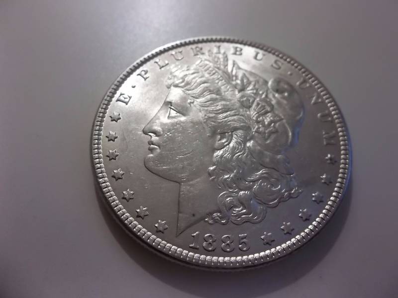 1885 Morgan Silver Dollar High Grade MS (In MS60 Value  $70.00)