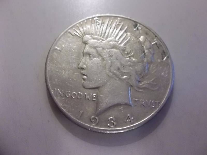 1934 S Peace Silver Dollar Better Grade