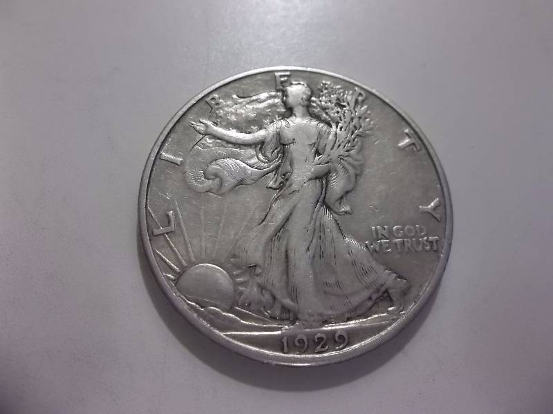 1929 D Walker Half Dollar High Grade (In XF Valued  $80.00)