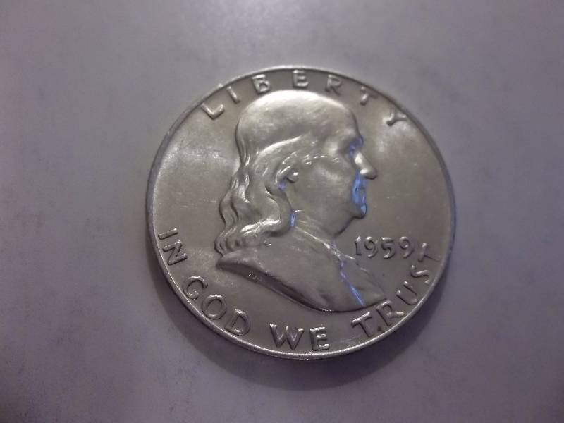 1959 D Franklin Half Dollar High Grade MS