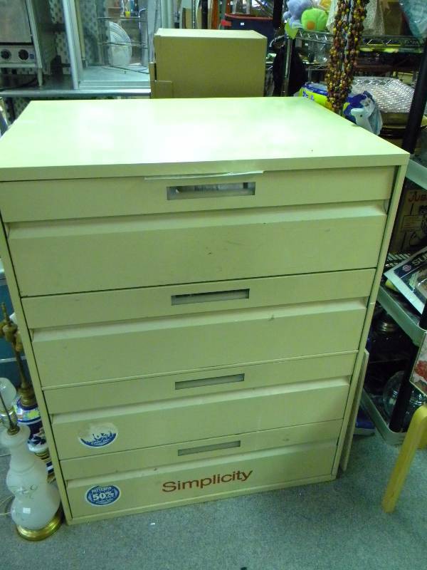Simplicity Sewing Pattern Cabinet