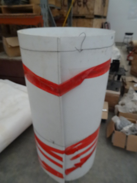 Roll of fiberglass milkhouse skin. ...