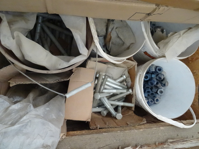 Crate with misc large size nuts and...