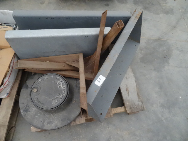 Ford meter box. Misc steel wall bra...