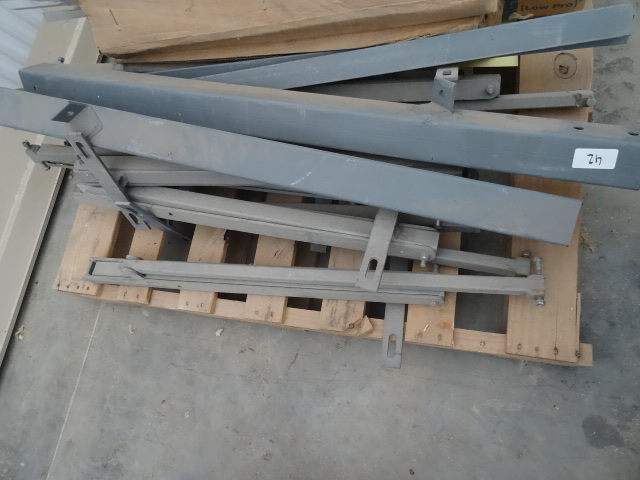 Pile of misc metal brackets...