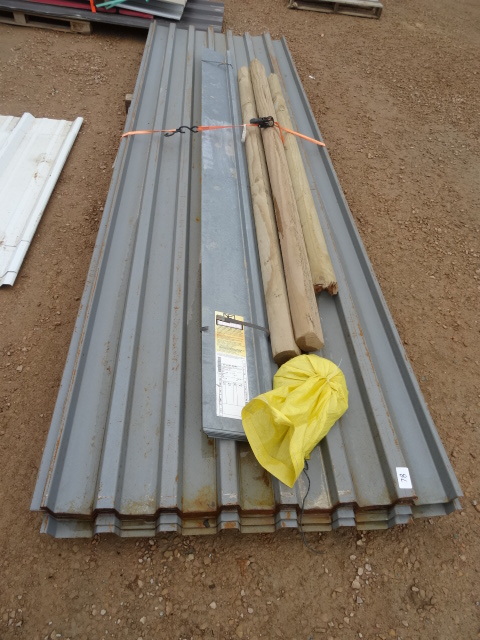 Heavy duty sheets of steel decking....