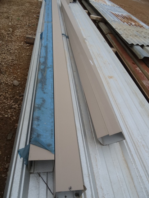 6 pieces of gutter down spouts. 5 ...