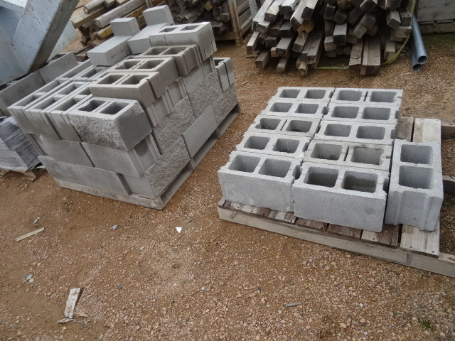 2 pallets of concrete block. Mostly...