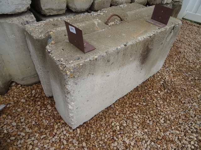 Concrete bunker block. 48 x 24 x 24...