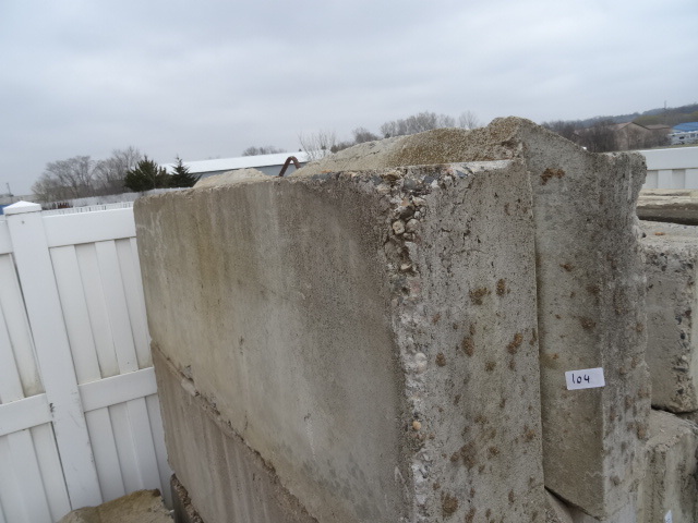 Concrete bunker block. 72 x 24 x 24...